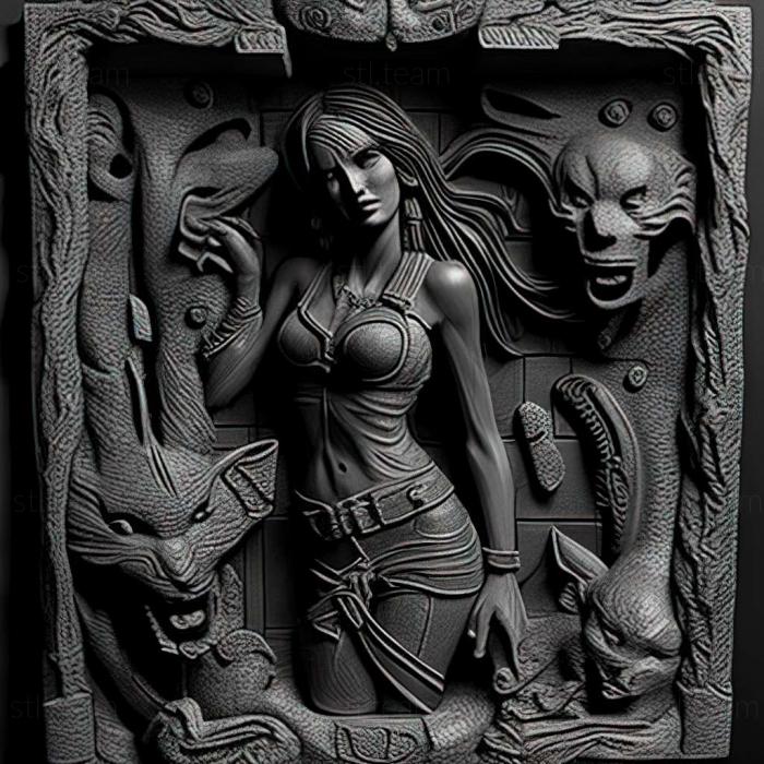 3D модель Игра Tomb Raider Underworld Ларас Шэдоу (STL)